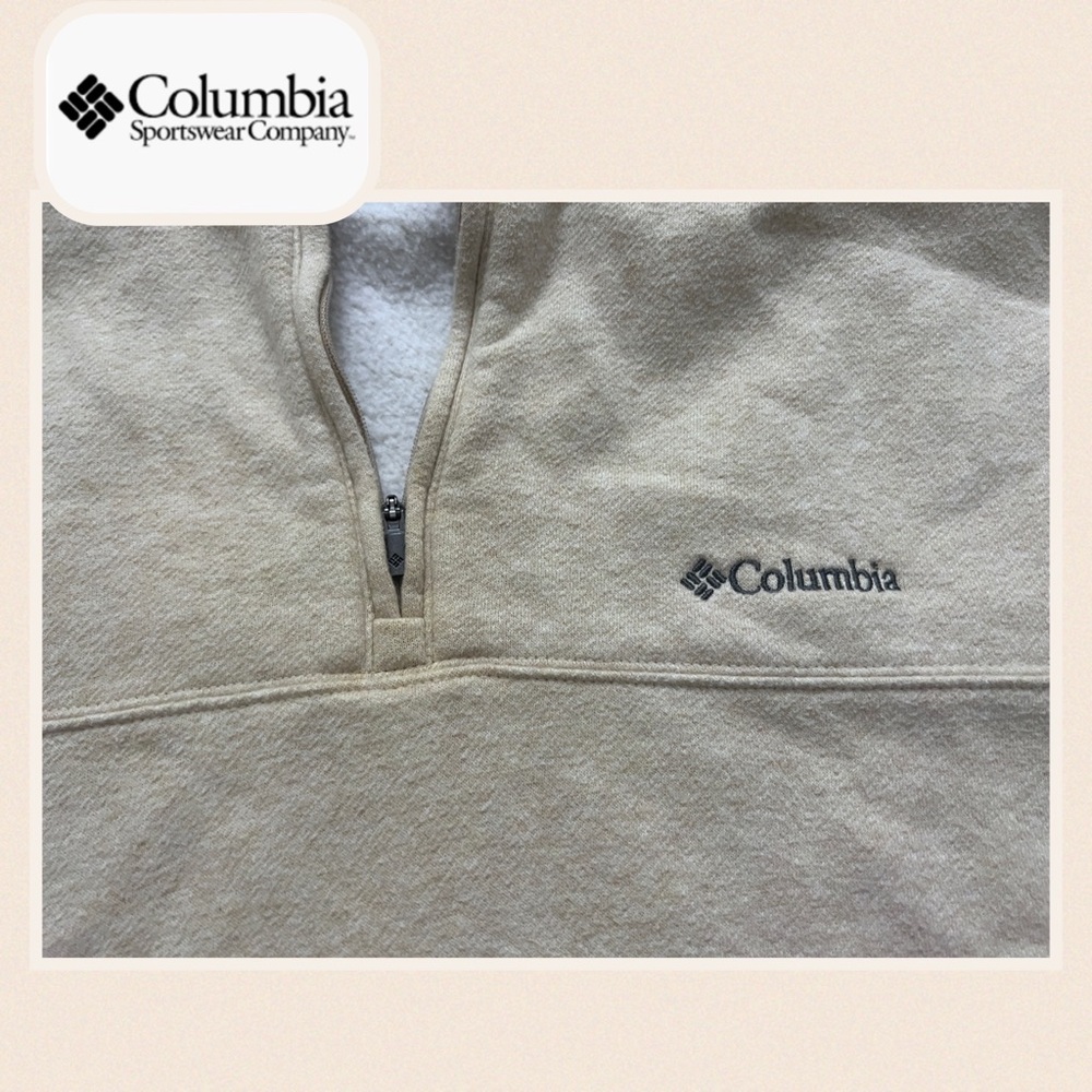 ***Columbia -Beige Pullover•EUC Size•large+Sweatshirt++Oversized sweatshirts *** - Picture 6 of 7